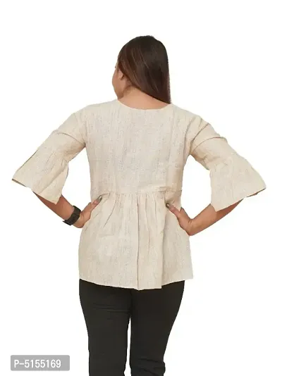 Stylish Cotton Bell Sleeves Tops  Tunics-thumb3