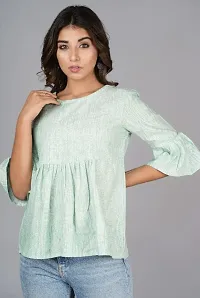 Stylish Cotton Bell Sleeves Tops & Tunics-thumb1