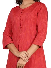 Traditional Elegant Cotton Center Button Kurtis-thumb3