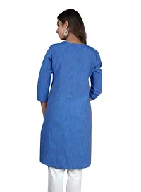 Traditional Elegant Cotton Center Button Kurtis-thumb2