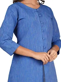 Traditional Elegant Cotton Center Button Kurtis-thumb3