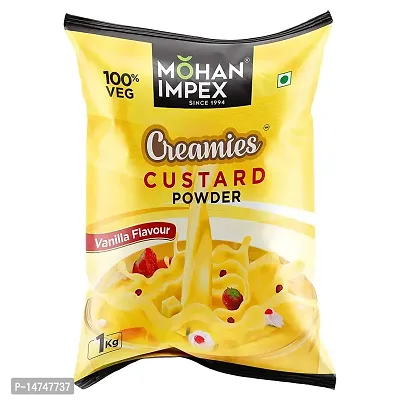 Mohan Impex 1kg Custard Powder- Vanilla [HoReCa Pack]-thumb0