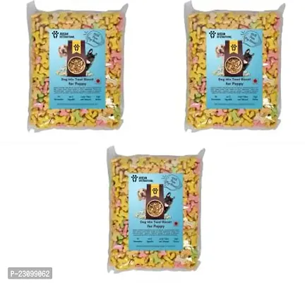 Pet Puppy Dog Biscuits Mix Flavour 3 Kg Pack Combo Premium Oven Baked Dog Treat Chicken 3 Kg Dry New Born Dog Food