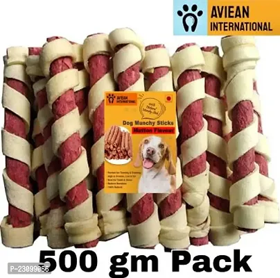 Dog Munchy Spiral Raw Hide Chew Sticks 500 G Dog Calcium Treat Spiral Pack Bacon Dog Treatnbsp;nbsp;500G