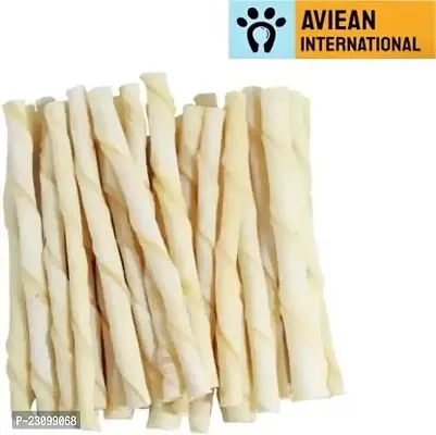 Spiral Calcium Chewable White Sticks 250 Gm Pack Of 30 Sticks Calcium Zinc Chicken 0.25 Kg Dry Adult Dog Food