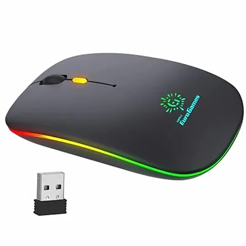 Wireless Gaming Mouse With Rechargeable 500 mAh Battery