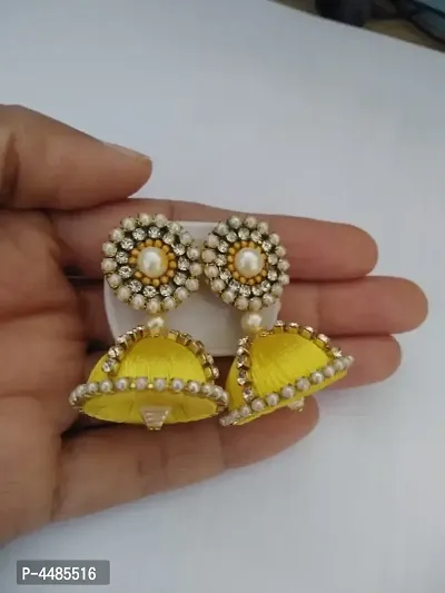 Trendy Designer Alloy Jhumka Earrings-thumb0
