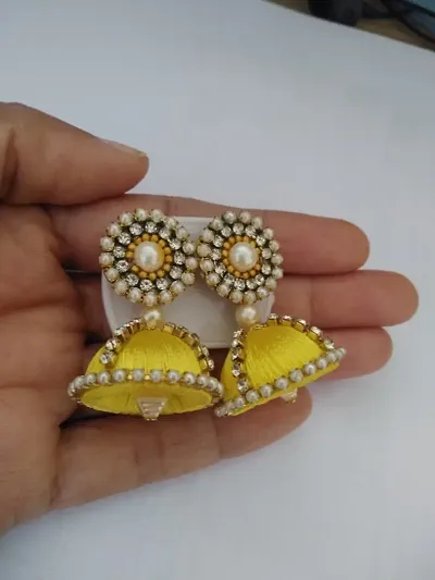Trendy Designer Alloy Jhumka Statement Earrings