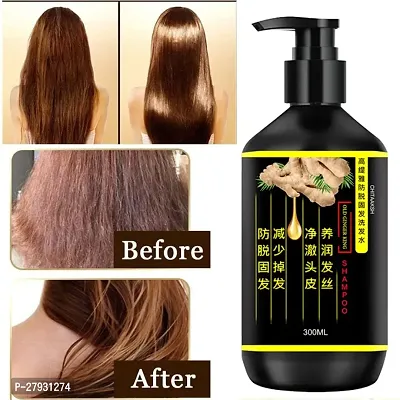 Black Ginger Hair Dye Instant Hair Growth Shampoo / Black Ginger Anti-Dandruff Shampoo For Healthy Scalp  Hair / Daily Use Shampoo / Damage Repairs / Scalp Nourishing Black Ginger Shampoo for Hair Gr-thumb0