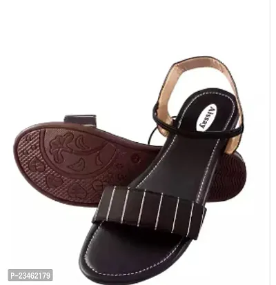 Stylish Women Leather Sandals-thumb0