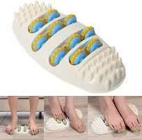 MD'S Home Manual Foot Roller Massager Body Stress Buster  Acupressure Point Device Relaxation Health Care Product for Foot massage and Pain Relief Legs Massager Feet Massager Roller, White-thumb1