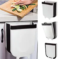 MD'S Home Waste Garbage Trash Bin Collector Holder, Portable Cabinet Door Hanging Collapsible Kitchen for Office Bedroom,Multicolor-thumb1