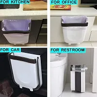 MD'S Home Waste Garbage Trash Bin Collector Holder, Portable Cabinet Door Hanging Collapsible Kitchen for Office Bedroom,Multicolor-thumb3