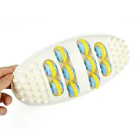 MD'S Home Manual Foot Roller Massager Body Stress Buster  Acupressure Point Device Relaxation Health Care Product for Foot massage and Pain Relief Legs Massager Feet Massager Roller, White-thumb2