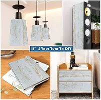 MD'S Home Granite Marble Wall Sticker for Kitchen Marble Printed PVC Kitchen Stickers Oil-Proof Waterproof Self Adhesive PVC Wall Stickers Contact Paper Marble (60CM X 200CM)-thumb4