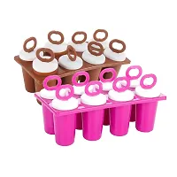 MD'S Home 8 PCS Plastic Reusable Ice Candy Maker Popsicle Molds Ice Candy Maker Kids Ice Cream Candy Mould Tray Kulfi Maker Popsicle Mould for Freezer Candy Maker Tray (8 PCS Candy Mold)-thumb4