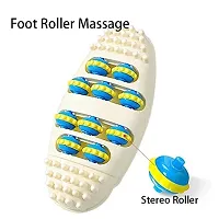 MD'S Home Foot Massager Roller Plantar Fasciitis Increases Blood Flow Circulation Deep Kneading Stress Relief Tool Body Stress Buster  Point Device Relaxation Health (White Foot massager)-thumb2