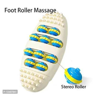 MD'S Home Foot Massager Roller Plantar Fasciitis Increases Blood Flow Circulation Deep Kneading Stress Relief Tool Body Stress Buster  Point Device Relaxation Health (White Foot massager)-thumb3