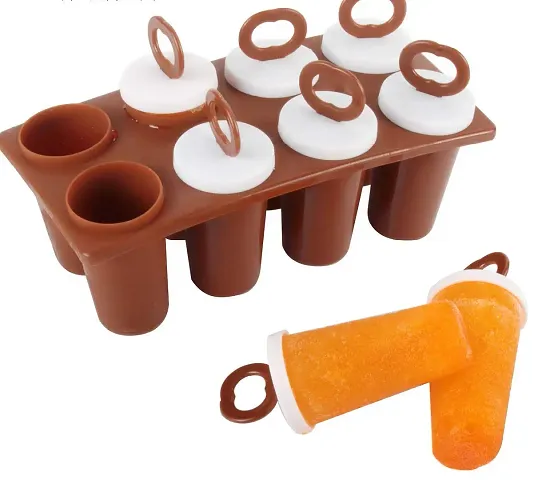 MD'S Home Reusable Silicone Popsicle Maker Ice Candy Mould Popsicle Home Making Tools Ice Pop Makers Popsicle Frozen Candy Tray Kulfi Maker