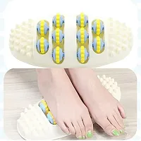 MD'S Home Foot Massager Roller Plantar Fasciitis Increases Blood Flow Circulation Deep Kneading Stress Relief Tool Body Stress Buster  Point Device Relaxation Health (White Foot massager)-thumb3