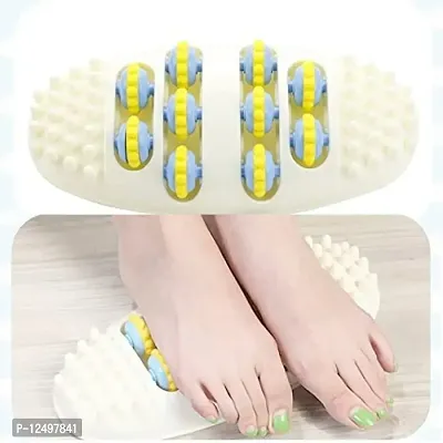 MD'S Home Foot Massager Roller Plantar Fasciitis Increases Blood Flow Circulation Deep Kneading Stress Relief Tool Body Stress Buster  Point Device Relaxation Health (White Foot massager)-thumb4