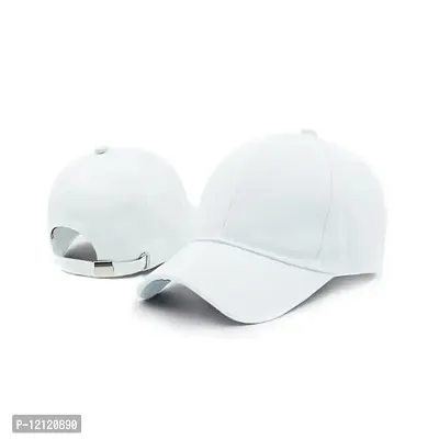 White Sports Cap For Mens  Womens-thumb0