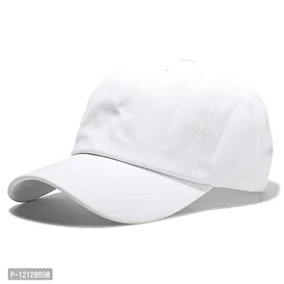 White Sports Cap For Mens  Womens-thumb2