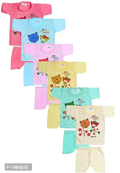 Multicolor Cotton T Shirt and Shorts Set Pack of 6