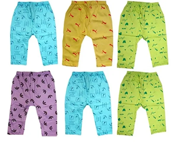 Baby Boys and Baby Girls Cotton Bottom Wear Pyjama (Multicolor, Combo Packs)