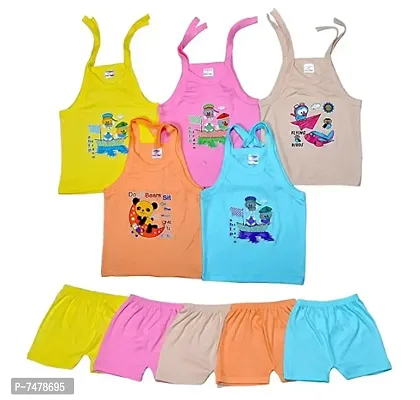 NEWOOZE Baby Baby Boy Shirt and Shorts Set (Pack of 5)