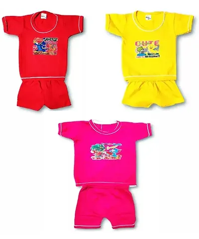 NEWOOZE Clothing Set for Baby Boy and Baby Girl Cott