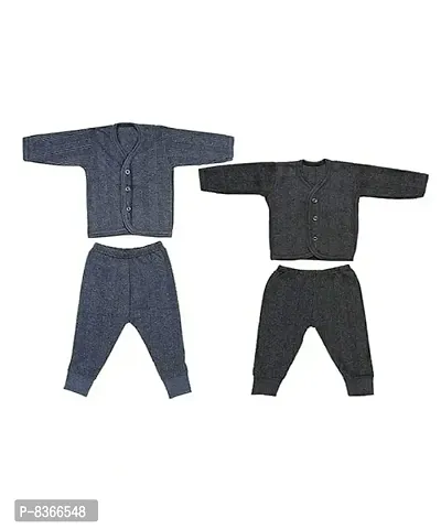 NEWOOZE Front Open Thermal Baby Suit for Winters PACK OF 02
