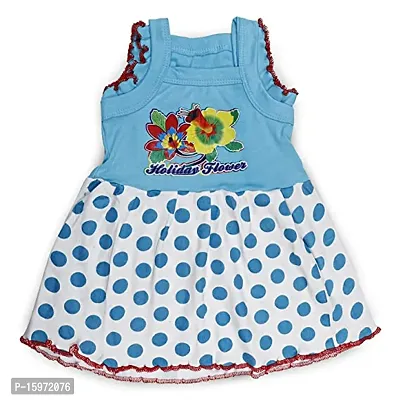 CLOTHINGS Baby Girls Cotton Frock  Sleeveless Knee Length Frocks for Newborn Girls Midi Dress Pack of 6-thumb4