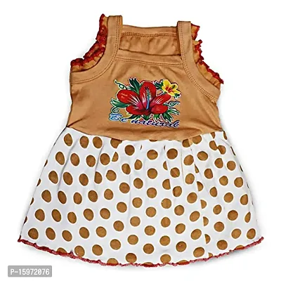 CLOTHINGS Baby Girls Cotton Frock  Sleeveless Knee Length Frocks for Newborn Girls Midi Dress Pack of 6-thumb3