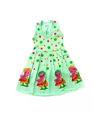 Girl's Cotton Multicolor Midi/Knee Length Sleeveless Combo Dress Pack of 03-thumb2
