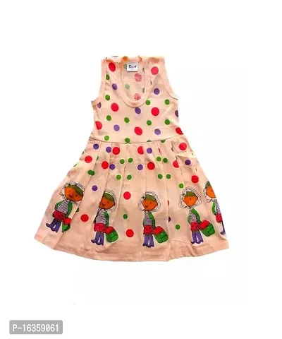 Girl's Cotton Multicolor Midi/Knee Length Sleeveless Combo Dress Pack of 03-thumb4