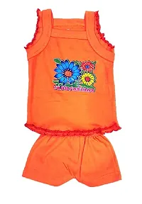 Kids Girl Cotton Frock with Shorts Pack of 05 set-thumb1