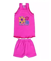 Kids Girl Cotton Frock with Shorts Pack of 05 set-thumb2
