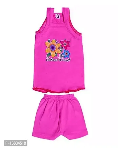 Kids Girl Cotton Frock with Shorts Pack of 05 set-thumb3