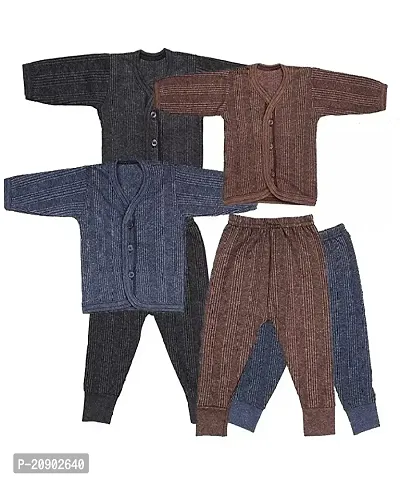 Front Open Kids Thermal Top  Pyjama Set for Baby Boys  Baby Girls 03 SET