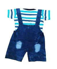 Baby Girl Baby Boys Dungaree Set for Kids, a Fashioned Product,Print of t Shirt Might Differ 01-thumb1