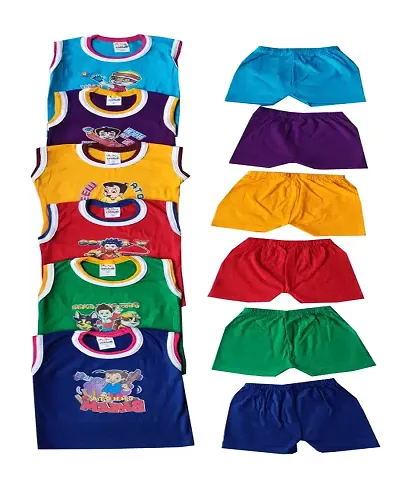 Baby Boys Baby Girls Casual T-shirt Shorts (Multicolor) 06 SET