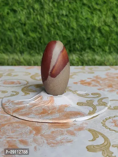 Puratan Narmada Stone Bana Shiv Lingam. Narmadeshwar Aardhanareshwar Shivling. [Size:- 2inch only]-thumb3