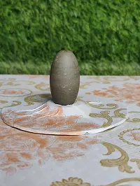 Narmada Stone Bana Shiv Lingam. (Specific Design, Energetic Stone) Narmadeshwar Grey, Madhu Shivling. [Size:- 2inch only]-thumb3