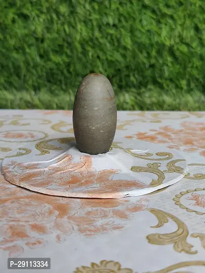 Narmada Stone Bana Shiv Lingam. (Specific Design, Energetic Stone) Narmadeshwar Grey, Madhu Shivling. [Size:- 2inch only]-thumb4