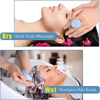 Hair Scalp Massager Brush | Silicone Head Body Massager Brush | Scalp Shower Hair Brush | Hair Washing Massager Brush | Hair Washing Brush-thumb1