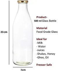 Transparent Glass Bottle Combo Pack Of 3-thumb1