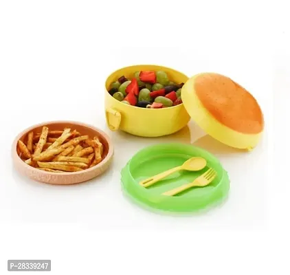 Burger Shape Leakage Proof Lunch Box-thumb5