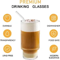 Design Drink Glass Cup with Straw Travel Mug-thumb4