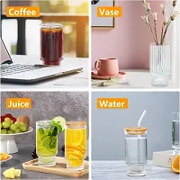 Design Drink Glass Cup with Straw Travel Mug-thumb2